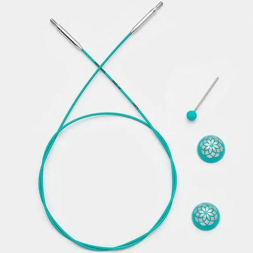 Knitpro Mindful Interchangeable Cables - 360 Deg Swivel-Knitting Needles-Trendy Trims-40cm (20cm to make 40cm / 16'' IC needle)-Wild & Woolly Yarns