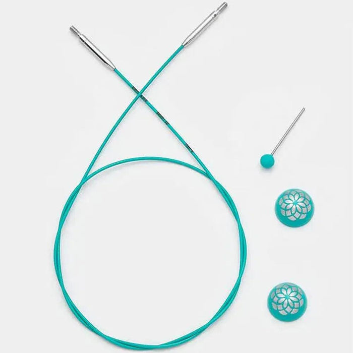 Knitpro Mindful Interchangeable Cables - 360 Deg Swivel-Knitting Needles-Trendy Trims-40cm (20cm to make 40cm / 16'' IC needle)-Wild & Woolly Yarns