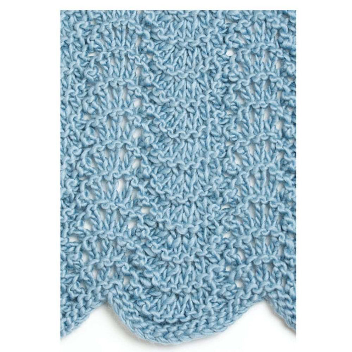 Adorable Fan Stitch Scarf Knit Kit-Needlecraft Kits-Wild & Woolly Yarns-Chocolate (8291)-Without-Wild & Woolly Yarns