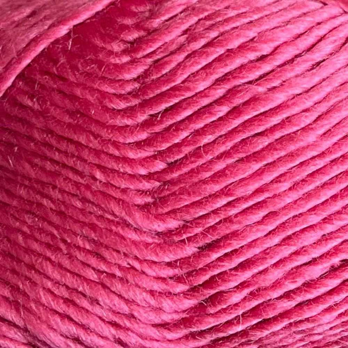 Adorable Fan Stitch Scarf Knit Kit-Needlecraft Kits-Wild & Woolly Yarns-Cerise Pink (8296)-Without-Wild & Woolly Yarns