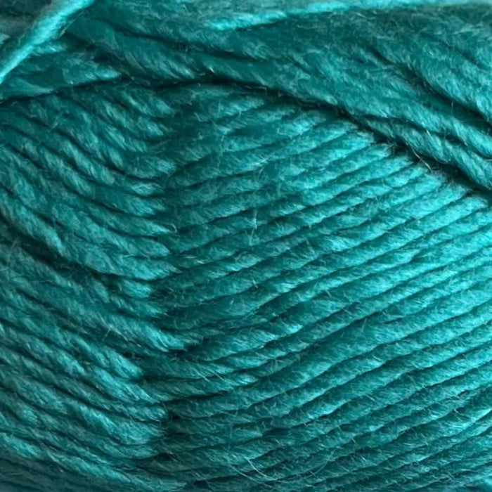 Adorable Fan Stitch Scarf Knit Kit-Needlecraft Kits-Wild & Woolly Yarns-Dark Aqua (8088)-Without-Wild & Woolly Yarns