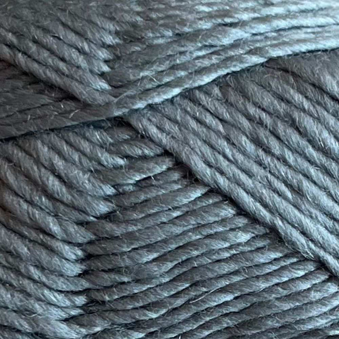 Adorable Fan Stitch Scarf Knit Kit-Needlecraft Kits-Wild & Woolly Yarns-Gun Metal (8294)-Without-Wild & Woolly Yarns