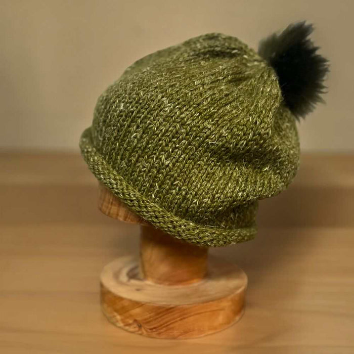 Adult Roll Edge Beanie Knit Kit-Needlecraft Kits-Wild and Woolly Yarns