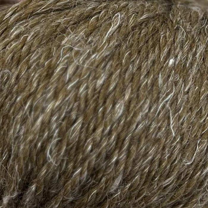Adult Roll Edge Beanie Knit Kit-Needlecraft Kits-Wild & Woolly Yarns-Wood Stain Brown (909)-Without Needles-Wild & Woolly Yarns