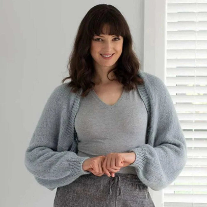 Alpaca Air Shrug Knit Kit-Needlecraft Kits-Wild and Woolly Yarns