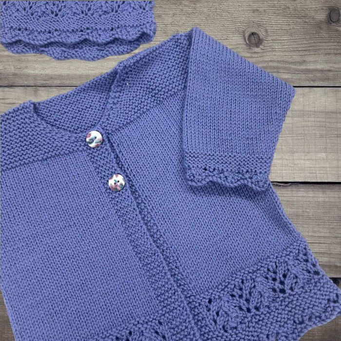 Amelie Cardigan & Hat Knit Kit-Needlecraft Kits-Wild and Woolly Yarns
