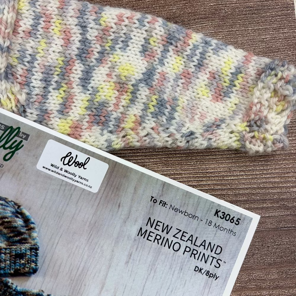 Baby Jacket & Hat Knit Kit-Needlecraft Kits-Wild & Woolly Yarns-0179-Newborn-Wild & Woolly Yarns