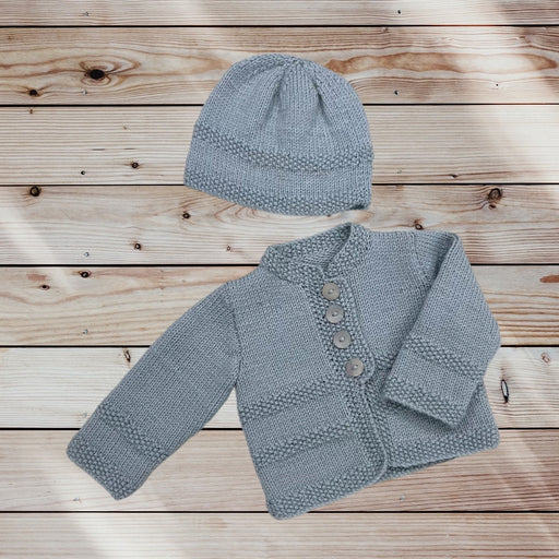 Baby Jacket & Hat Knit Kit 4Ply-Needlecraft Kits-Wild and Woolly Yarns