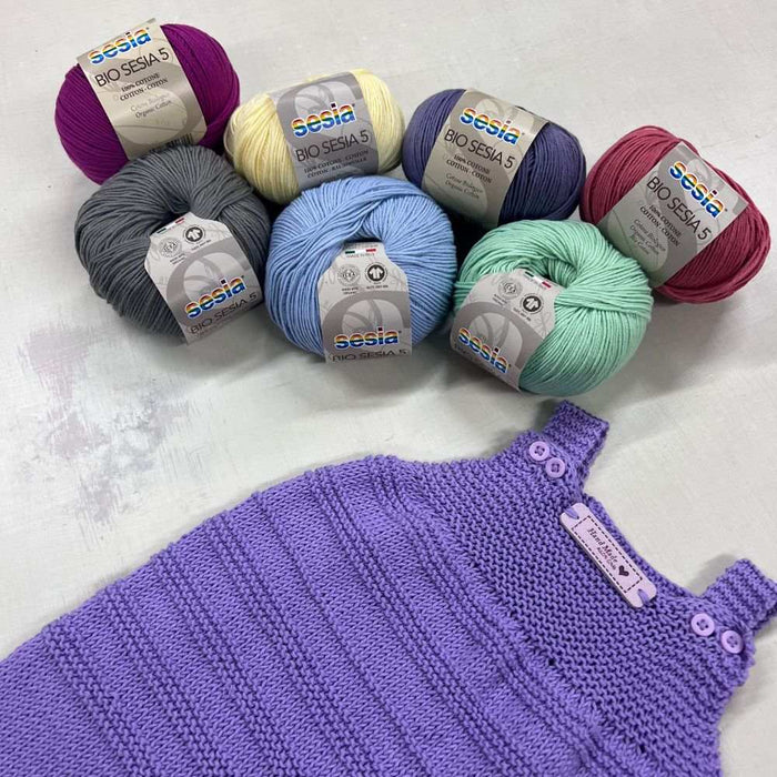 Baby Summer Romper Knit Kit-Needlecraft Kits-Wild and Woolly Yarns