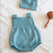 Baby Summer Romper Knit Kit-Needlecraft Kits-Wild & Woolly Yarns-Rose Fog (397)-Newborn / 3 Months-Without Needles-Wild & Woolly Yarns