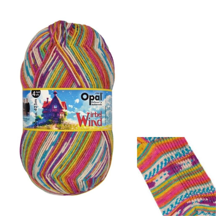 Baby Jacket, Hat & Booties Knit Kit-Needlecraft Kits-Wild & Woolly Yarns-Newborn / 0-3 Months-Bright Rainbow (11474)-Wild & Woolly Yarns