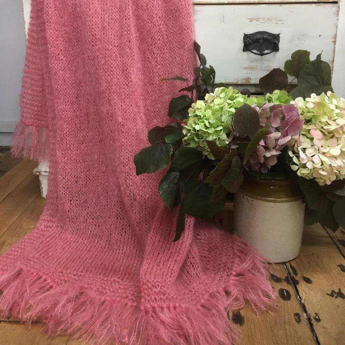 Breeze Mohair Blanket Knit Kit-Needlecraft Kits-Wild & Woolly Yarns-3001-Without Needles-Wild & Woolly Yarns