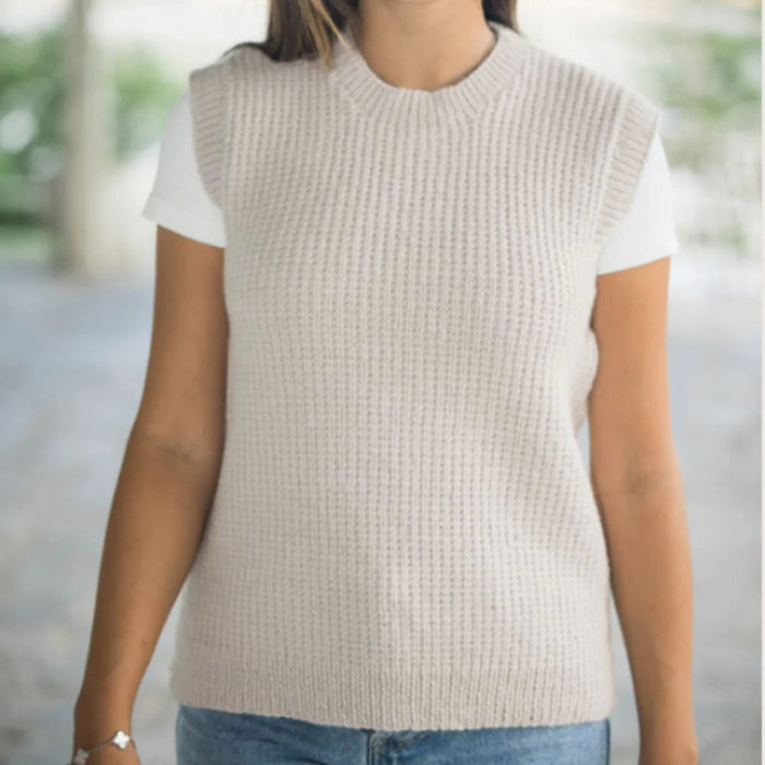 Broken Rib Vest Knit Kit-Needlecraft Kits-Wild and Woolly Yarns