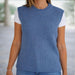 Broken Rib Vest Knit Kit-Needlecraft Kits-Wild & Woolly Yarns-Cadet-Small-Wild & Woolly Yarns