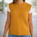 Broken Rib Vest Knit Kit-Needlecraft Kits-Wild & Woolly Yarns-Ochre-Small-Wild & Woolly Yarns
