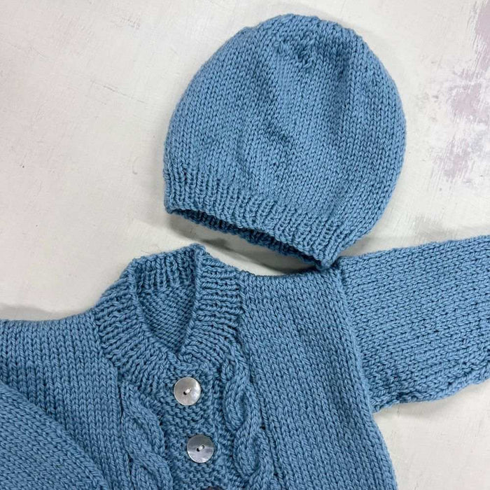 Cabled Front Cardigan Knit Kit-Knitting Kit-Wild and Woolly Yarns