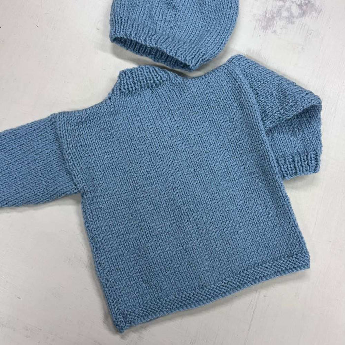 Cabled Front Cardigan Knit Kit-Knitting Kit-Wild and Woolly Yarns