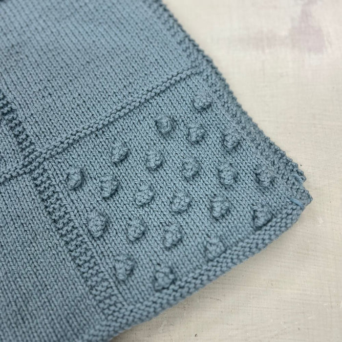 Checker Block Baby Blanket Knit Kit-Needlecraft Kits-Wild and Woolly Yarns