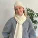 Chunky Hat & Scarf Knit Kit-Needlecraft Kits-Wild & Woolly Yarns-Cream (501)-Small-Wild & Woolly Yarns