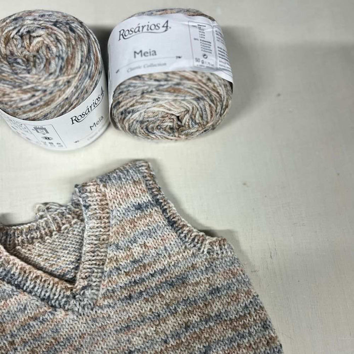 Classic Baby / Toddler Pullover Vest Knit Kit-Needlecraft Kits-Wild & Woolly Yarns-101-Newborn / 3 Mnths-Wild & Woolly Yarns