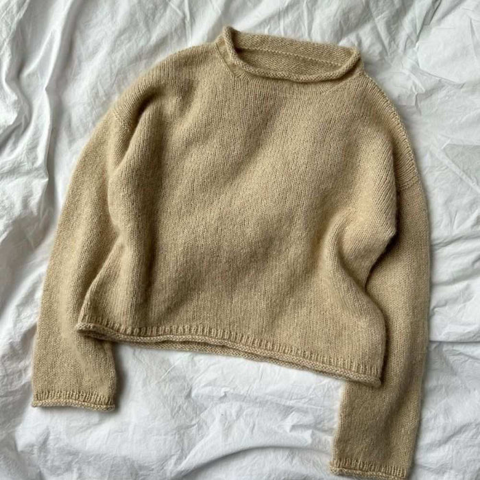 Cloud Blouse Knit Kit-Needlecraft Kits-Wild & Woolly Yarns-Grey Aqua (6298)-XXS-Wild & Woolly Yarns