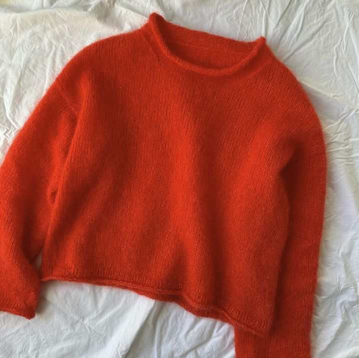 Cloud Blouse Knit Kit-Needlecraft Kits-Wild & Woolly Yarns-Grey Aqua (6298)-XXS-Wild & Woolly Yarns