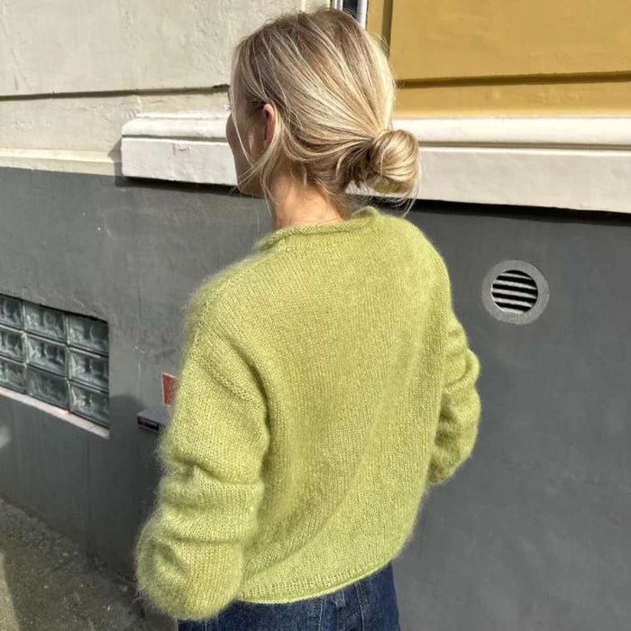 Cloud Blouse Knit Kit-Needlecraft Kits-Wild & Woolly Yarns-Grey Aqua (6298)-XXS-Wild & Woolly Yarns