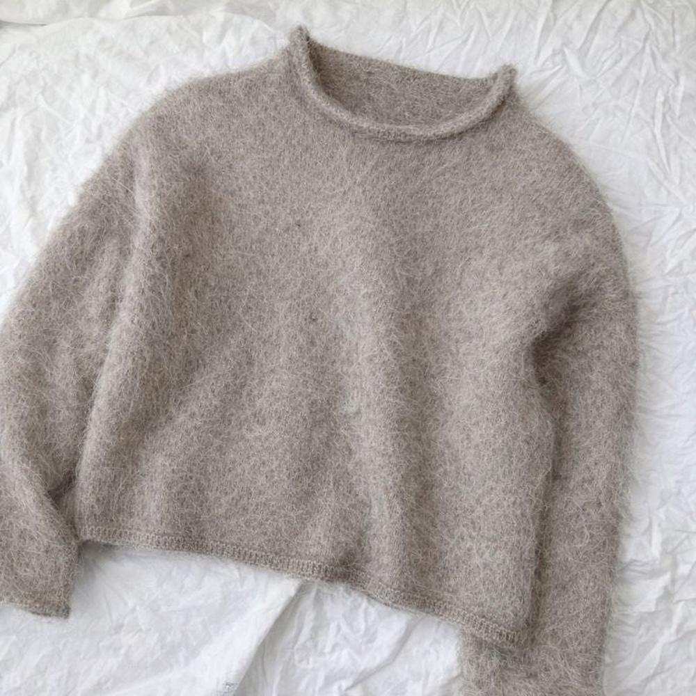 Cloud Blouse Knit Kit-Needlecraft Kits-Wild & Woolly Yarns-Greig (6133)-XXS-Wild & Woolly Yarns