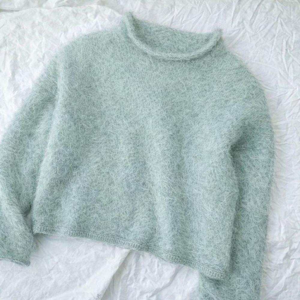 Cloud Blouse Knit Kit-Needlecraft Kits-Wild & Woolly Yarns-Lost Soul Grey (6075)-XXS-Wild & Woolly Yarns
