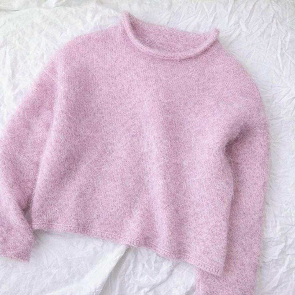 Cloud Blouse Knit Kit-Needlecraft Kits-Wild & Woolly Yarns-Mauve Magic (6039)-XXS-Wild & Woolly Yarns
