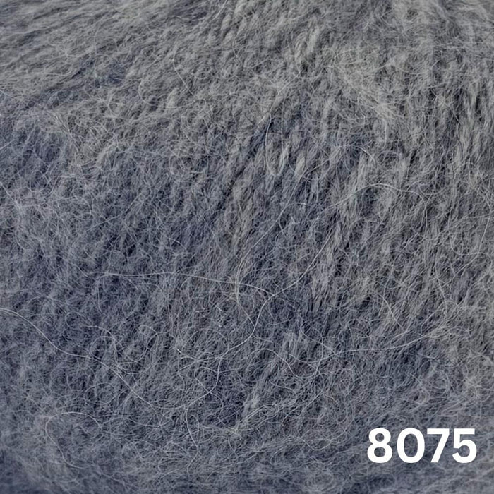 Cloud Sweater Knit Kit-Needlecraft Kits-Wild & Woolly Yarns-Silver Mist (8075)-XXS / XS-Wild & Woolly Yarns