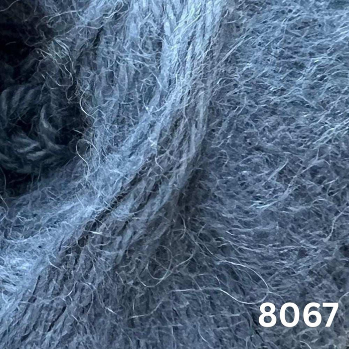 Cloud Sweater Knit Kit-Needlecraft Kits-Wild & Woolly Yarns-Steel Blue (8067)-XXS / XS-Wild & Woolly Yarns