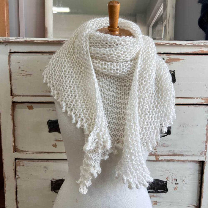 'Cosy' A Simple Scarf Knit Kit-Needlecraft Kits-Wild & Woolly Yarns-Road Trip & Natural Steel-Without Needles-Wild & Woolly Yarns