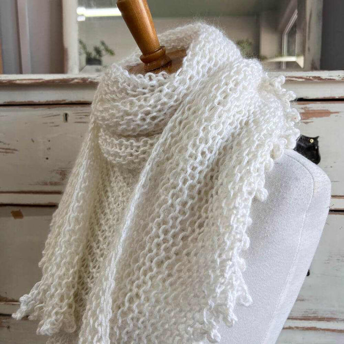 'Cosy' A Simple Scarf Knit Kit-Needlecraft Kits-Wild & Woolly Yarns-Road Trip & Natural Steel-Without Needles-Wild & Woolly Yarns