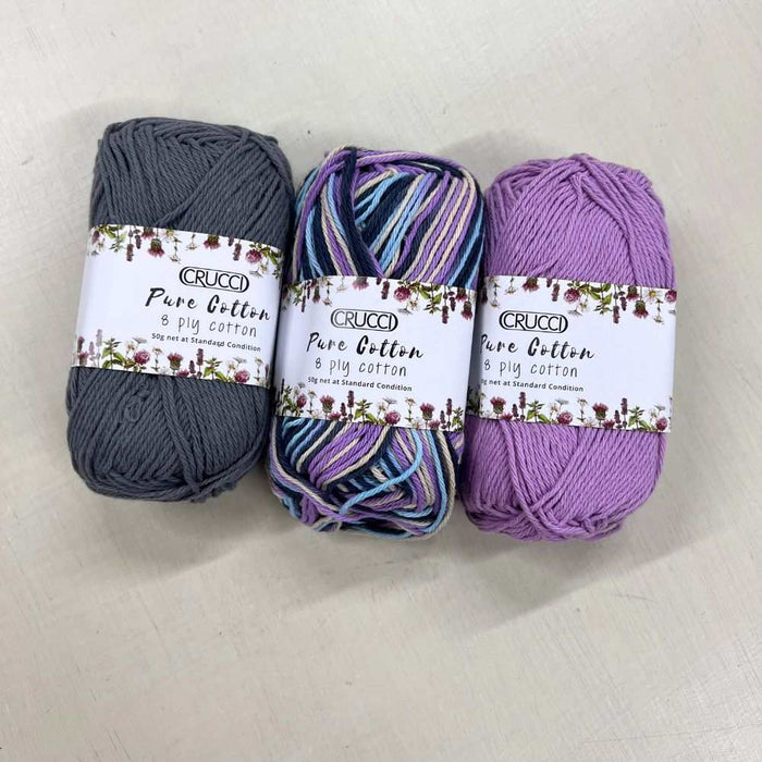 Cotton Dishcloths Knit Kit-Needlecraft Kits-Wild & Woolly Yarns-Dragonfire-No Needles-Wild & Woolly Yarns