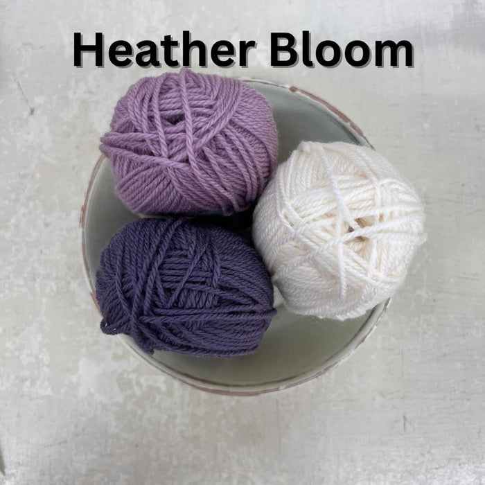 Covered Coat Hangers Knit Kit-Needlecraft Kits-Wild & Woolly Yarns-Heather Bloom-Adult Coat Hangers-Wild & Woolly Yarns