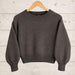 Cropped Sweater Knit Kit-Needlecraft Kits-Wild & Woolly Yarns-Brown Grey Melange (618) *NEW*-32-34 / 34-36-Wild & Woolly Yarns