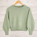 Cropped Sweater Knit Kit-Needlecraft Kits-Wild & Woolly Yarns-Glade Green (611)-32-34 / 34-36-Wild & Woolly Yarns