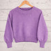 Cropped Sweater Knit Kit-Needlecraft Kits-Wild & Woolly Yarns-Sparkling Grape (615)-32-34 / 34-36-Wild & Woolly Yarns