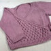 Crossover Jacket & Hat Knit Kit for Babies, Organic Cotton, Pink, Lace Pattern