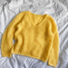 Cumulus Blouse V-Neck Knit Kit-Needlecraft Kits-Wild & Woolly Yarns-XS / S-Bursting Lemon (6022)-Wild & Woolly Yarns