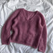 Cumulus Blouse V-Neck Knit Kit-Needlecraft Kits-Wild & Woolly Yarns-XS / S-Cabernet (6042)-Wild & Woolly Yarns