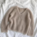 Cumulus Blouse V-Neck Knit Kit-Needlecraft Kits-Wild & Woolly Yarns-XS / S-Greig (6133)-Wild & Woolly Yarns