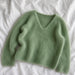 Cumulus Blouse V-Neck Knit Kit-Needlecraft Kits-Wild & Woolly Yarns-XS / S-Grey Aqua (6298)-Wild & Woolly Yarns