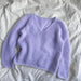 Cumulus Blouse V-Neck Knit Kit-Needlecraft Kits-Wild & Woolly Yarns-XS / S-Light Periwinkle (6047)-Wild & Woolly Yarns