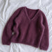 Cumulus Blouse V-Neck Knit Kit-Needlecraft Kits-Wild & Woolly Yarns-XS / S-Passionate Plum (6273)-Wild & Woolly Yarns