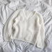 Cumulus Blouse V-Neck Knit Kit-Needlecraft Kits-Wild & Woolly Yarns-XS / S-Snowflake (6001)-Wild & Woolly Yarns