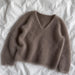 Cumulus Blouse V-Neck Knit Kit-Needlecraft Kits-Wild & Woolly Yarns-XS / S-Soft Bark (6283)-Wild & Woolly Yarns