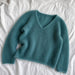 Cumulus Blouse V-Neck Knit Kit-Needlecraft Kits-Wild & Woolly Yarns-XS / S-Turkish Stone (6174)-Wild & Woolly Yarns