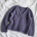 Cumulus Blouse V-Neck Knit Kit-Needlecraft Kits-Wild & Woolly Yarns-XS / S-Twilight Purple (6297)-Wild & Woolly Yarns